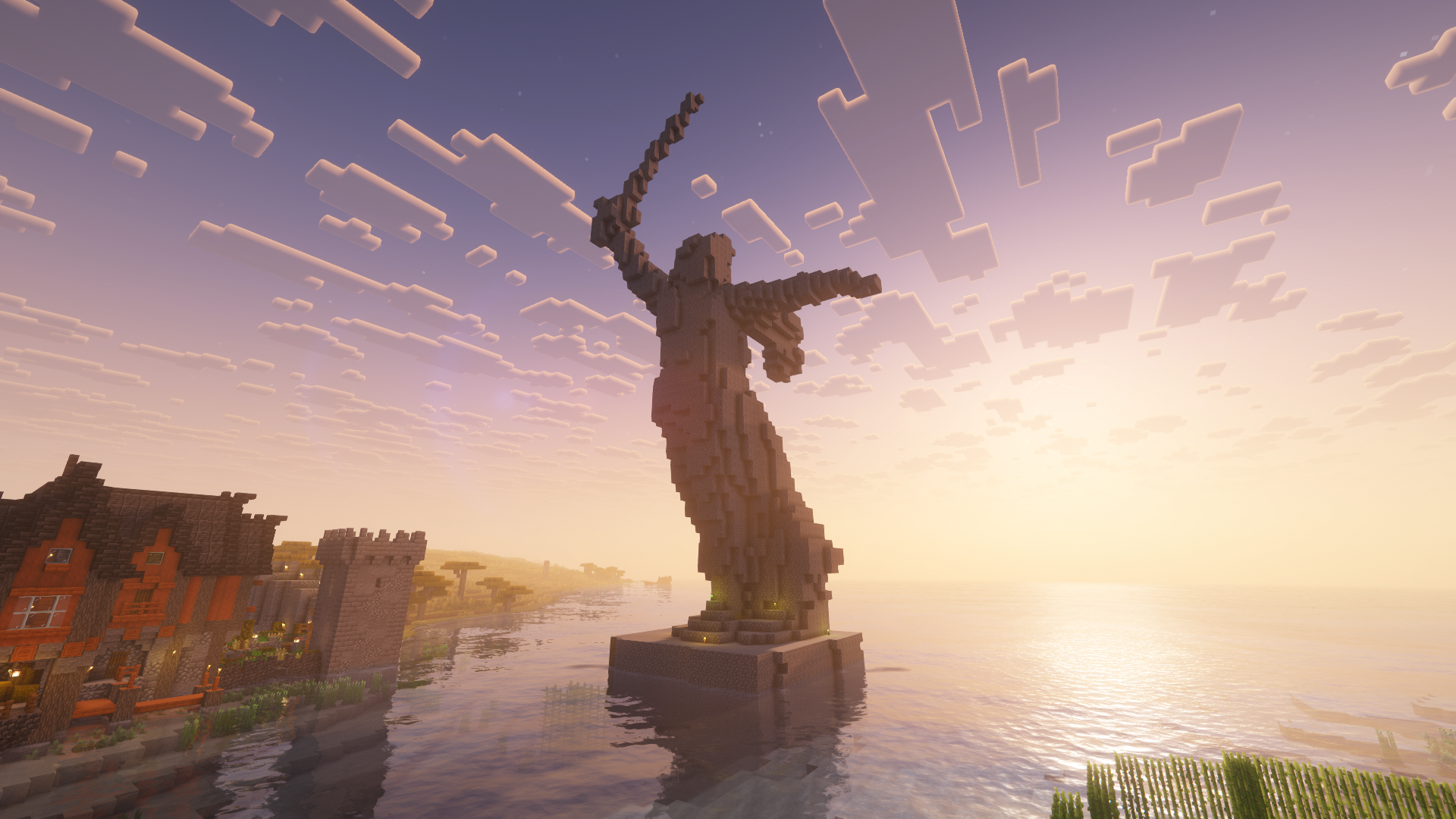 Statue bei der Tempelberg Kommune
